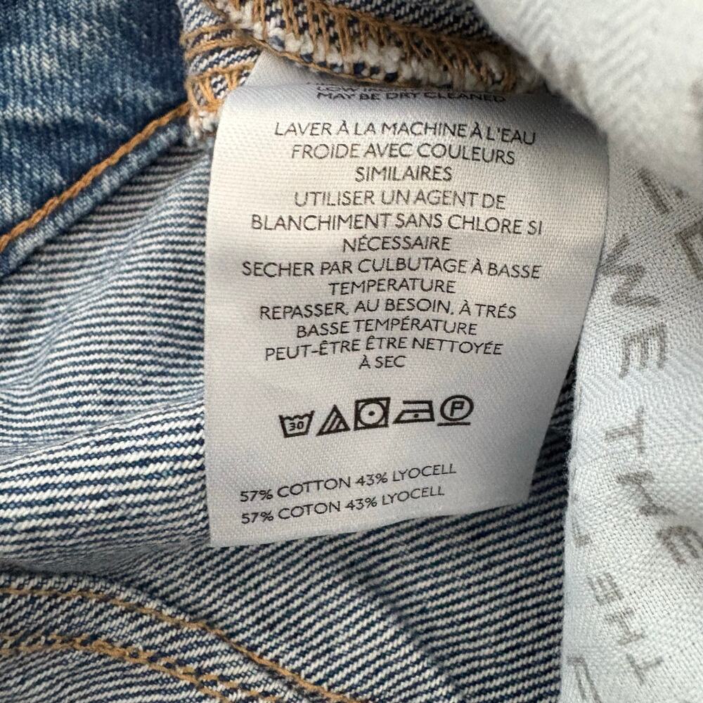 Free People We The Free Good Luck Mid-Rise Barrel Jeans 27 SHORT - Picture 3 of 10